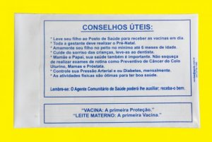 Envelope para Cartão de Vacina modelo Fronha - 1 cor Ref 510