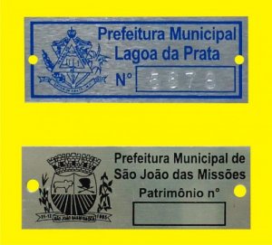 Plaquetas de Patrimonio Amostra